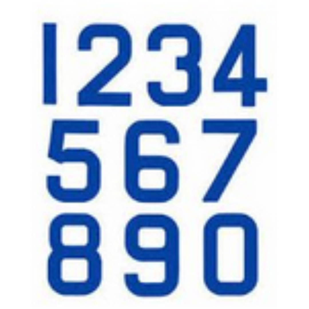 10" Euro Style Sail Numbers