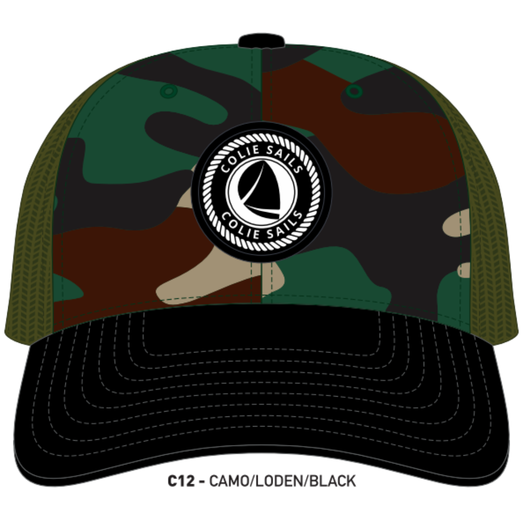 Colie Sails Trucker Hat, Pre-Curved