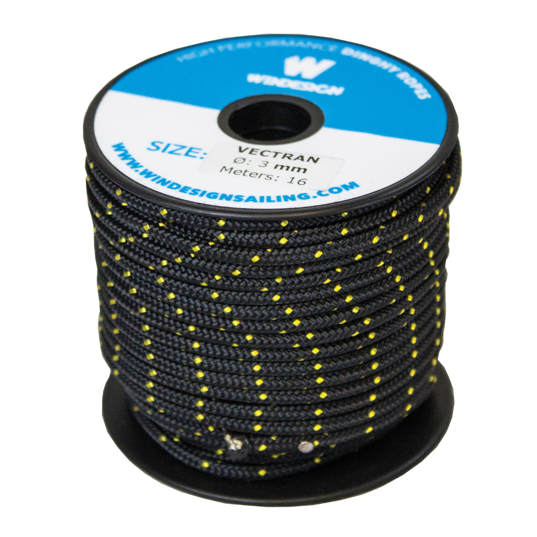 Mini Spool Black Gold Vectran 3mm, 15m
