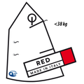 Olimpic RED Optimist Racing Sail (Under 80lbs)