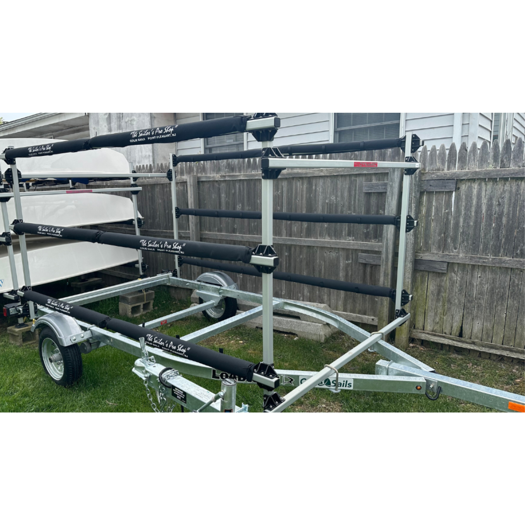 Six Boat Optimist Rack on Trailer