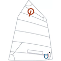 JSail Classic Black Racing Sail (110lbs or more)