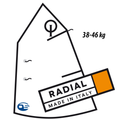 Olimpic Radial Medium Optimist Racing Sail (85 to 100 lbs)