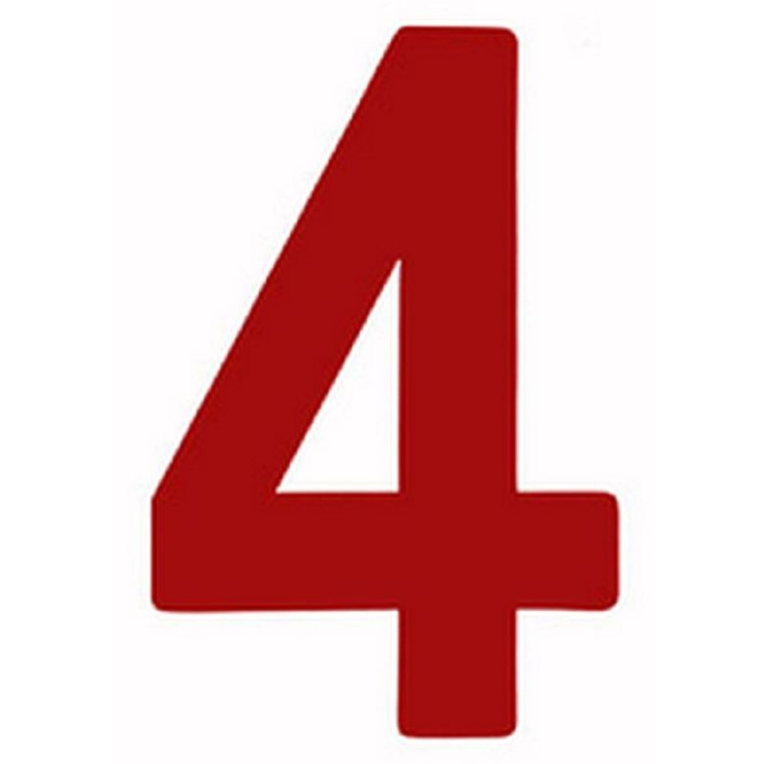 Euro Style Sail Numbers - 9" (235mm)