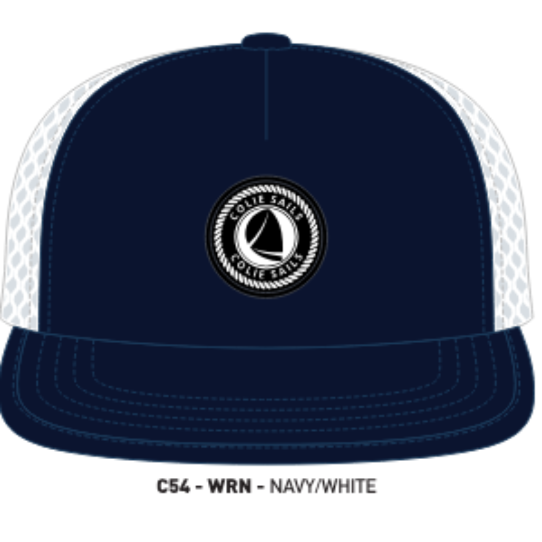 Colie Sails Trucker Hat, Pinch Front