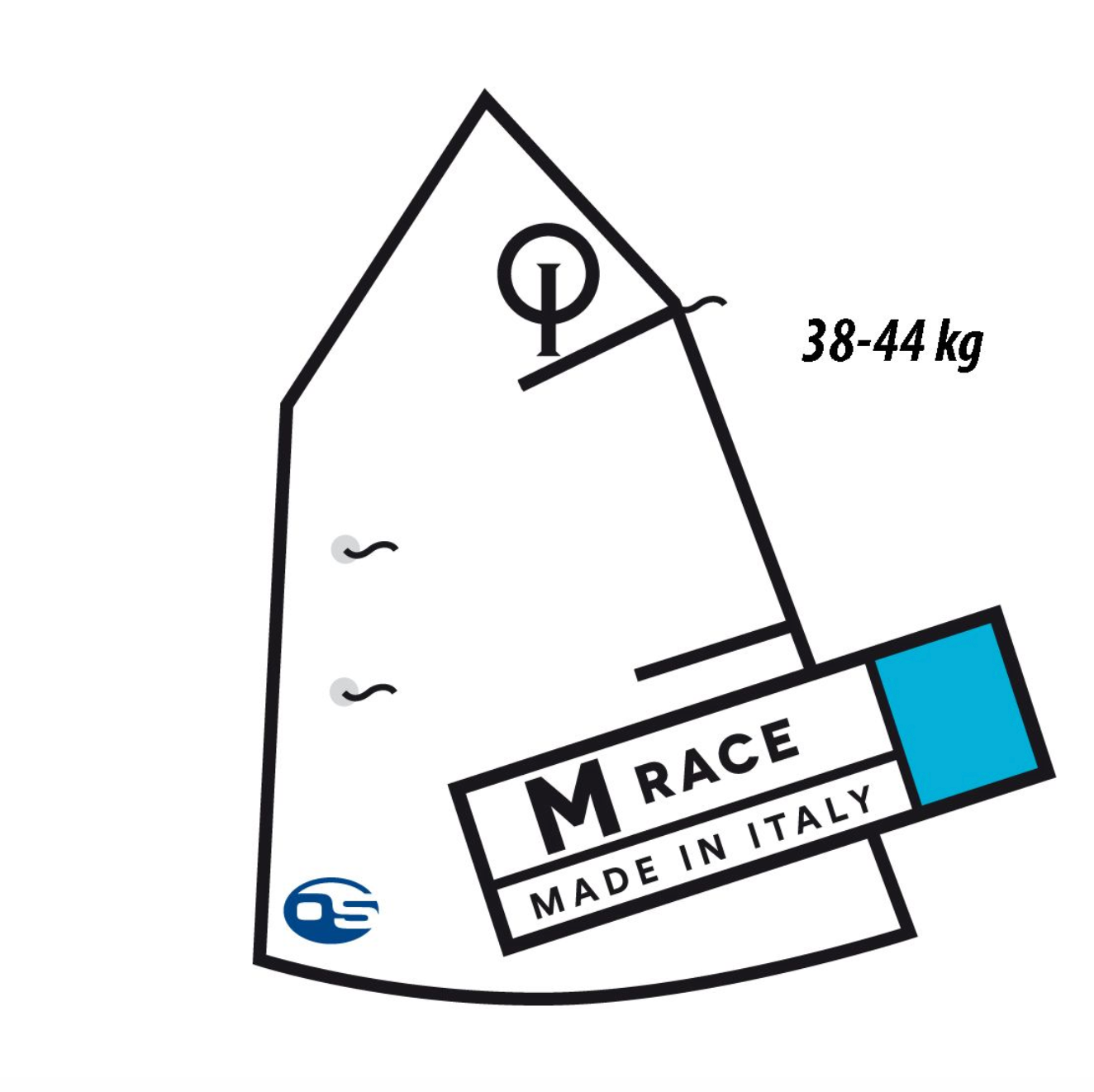 Olimpic Medium Racing Sail (85 to 100 lbs)